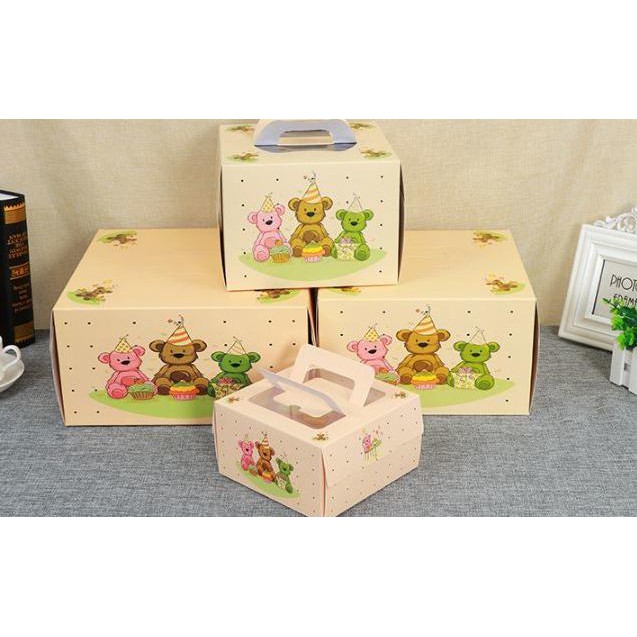 

Dus - Kardus - Kotak Kue - Ulang Tahun - Cake Box Teddy Bear 20Cm