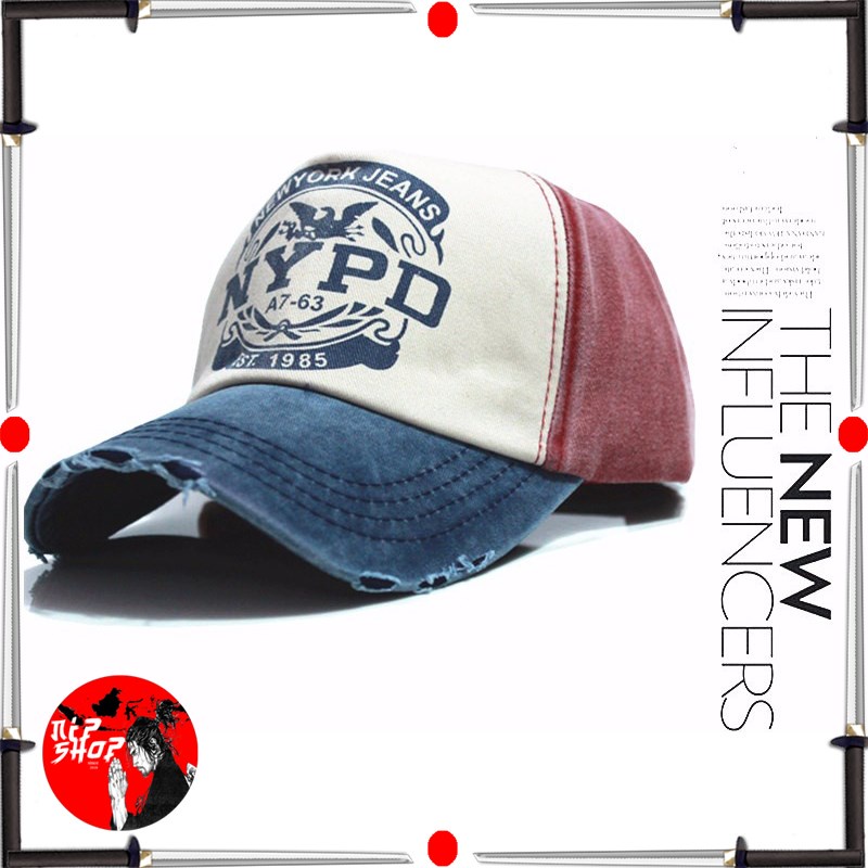 FLB Topi Baseball Snapback NYPD Sport Fashion - S8R - Blue