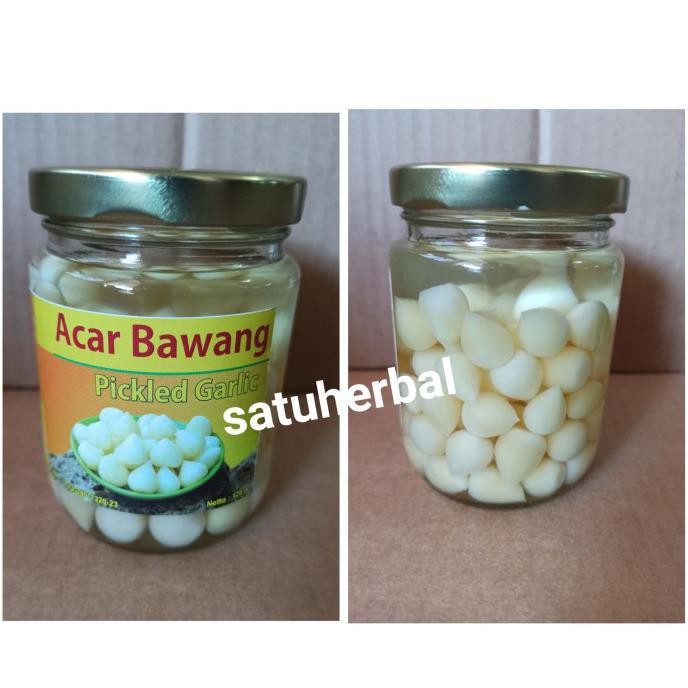 

Produk Unggulan] Acar Bawang Putih Lanang Tunggal Laki ( Pickled Garlic) 250 Gram