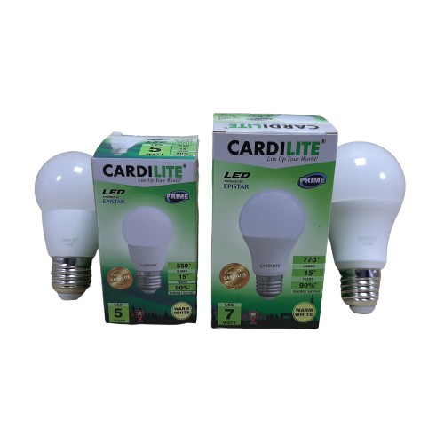 Lampu LED CARDILITE PRIME/ White/ Warm white/ Anti panas extra terang