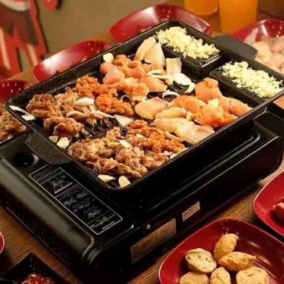 Paket Kompor Portable Bbq Yakiniku Grill Pan Kompor Portable Myvo Sni Frozen_02