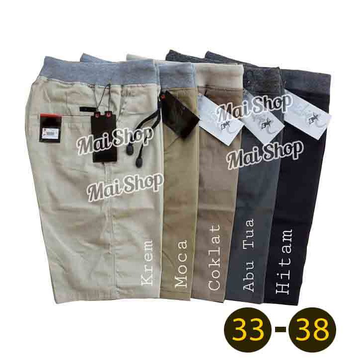  CELANA  PENDEK  CHINO PRIA BIG SIZE 33 38 Shopee  Indonesia