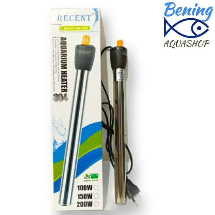 Recent Heater AA-HT-304-STA Stainless Steel Aquarium 200 watt (30cm)