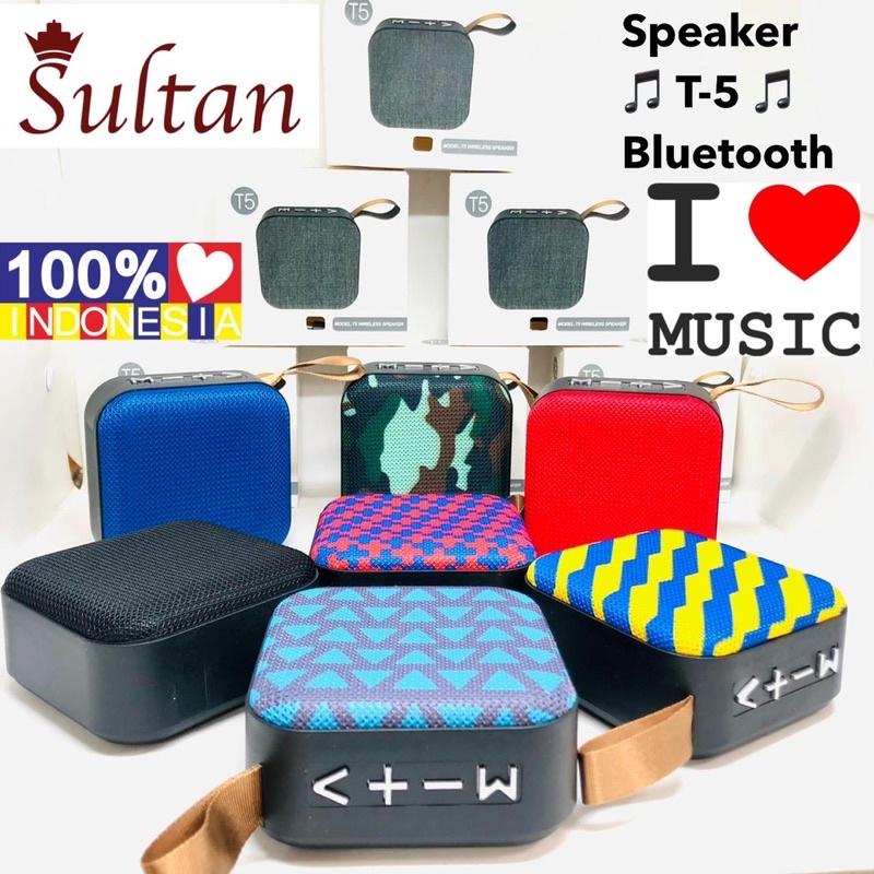 Speaker Bluetooth Mini T5 Vibox / Portable Wireless Speaker Murah