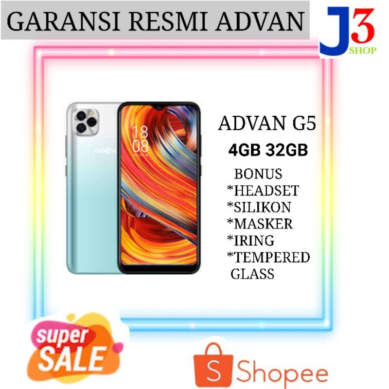 ADVAN G5 4/32 TRIPLE CAMERA NEW GARANSI RESMI ADVAN