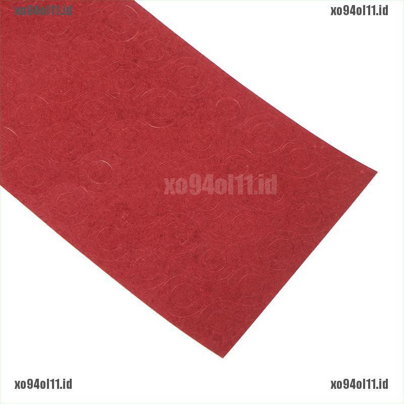 【XO@COD】200pcs 18650 battery insulator insulation ring adhesive cardboard paper red