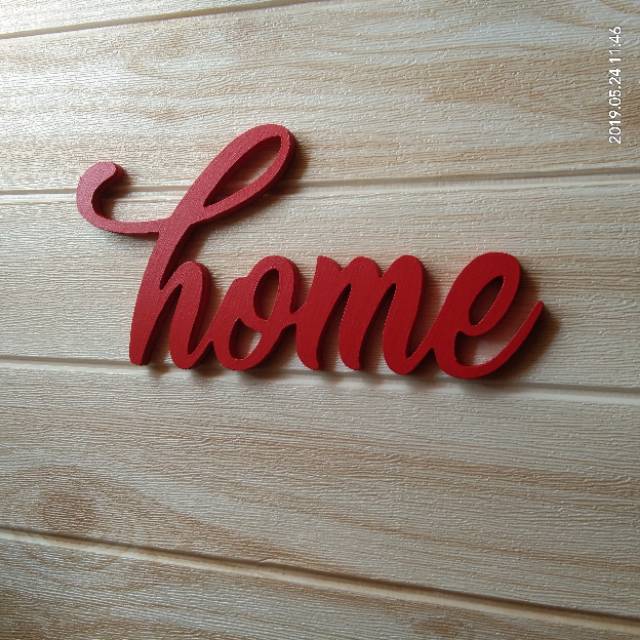 Walldecor Hiasan Dinding Home Tulisan Kayu