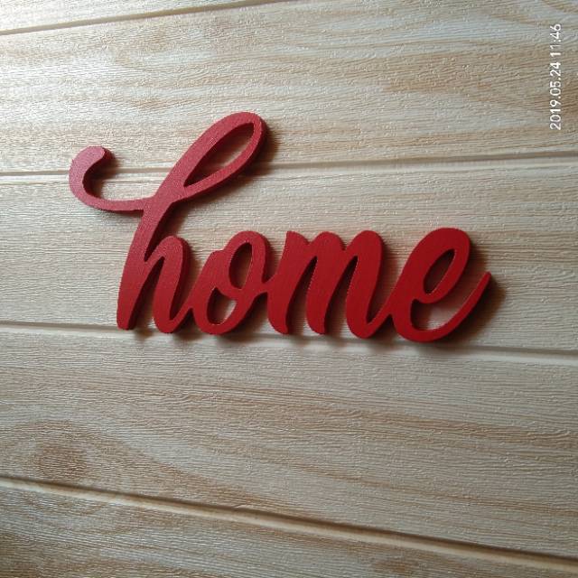 Walldecor Hiasan Dinding Home Tulisan Kayu