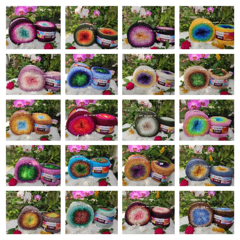 Benang Rajut Yarnart Flowers Warna Baru