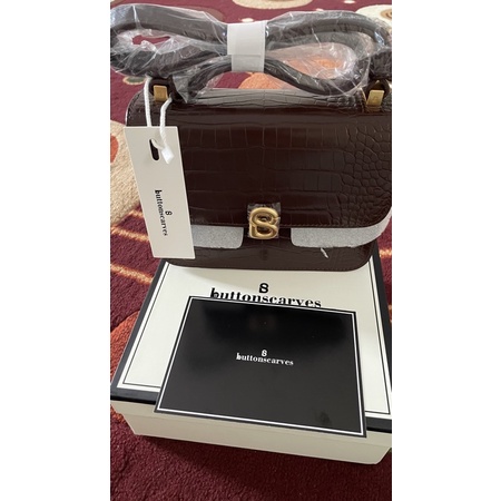 Audrey Bag Brown Buttonscarves