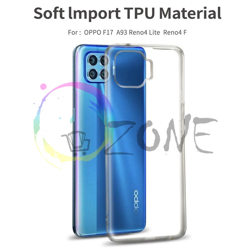 SOFTCASE TRANSPARAN OPPO F17 PRO A93 - RENO 4F PREMIUM CLEAR SOFT CASE