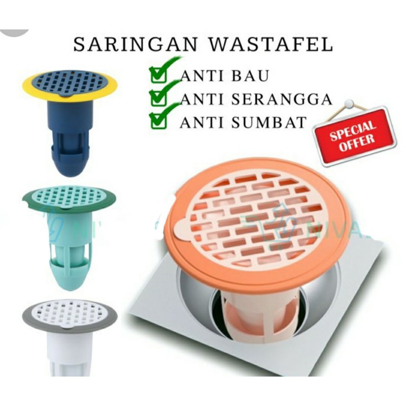 Floor drain deodoran inti selokan toilet wastafel untuk anti serangga anti bau