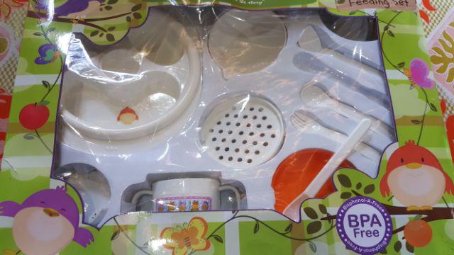 Feed Set Piring Air Panas + Saringan Baby Kiddy Kd8201