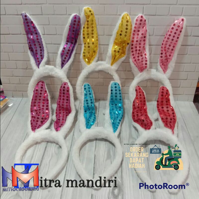 Bando anak-anak LED / Bando Kuping Kelinci / Bando Nyala / Bando Lampu / Bando Kuping / Bando Lucu /