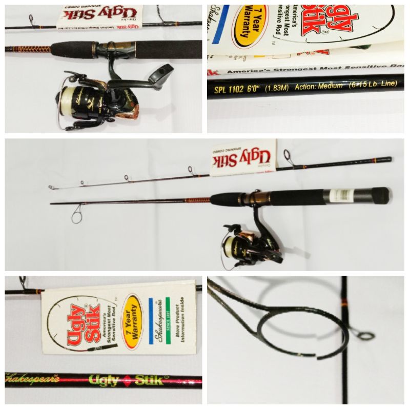 Joran dan reel shakespeare ugly stickJoran panjang 1.83m