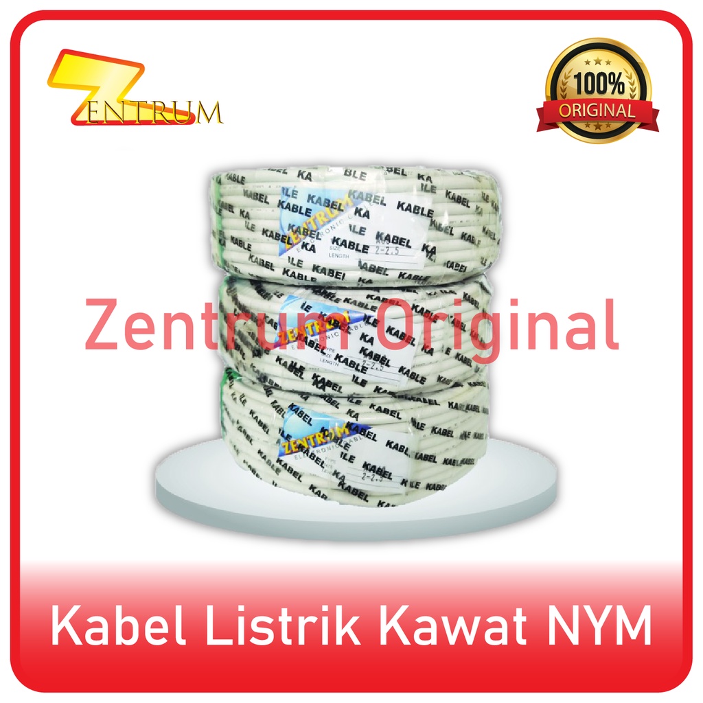 KABEL LISTRIK KAWAT NYM 2 x 1.5 (50 Meter)