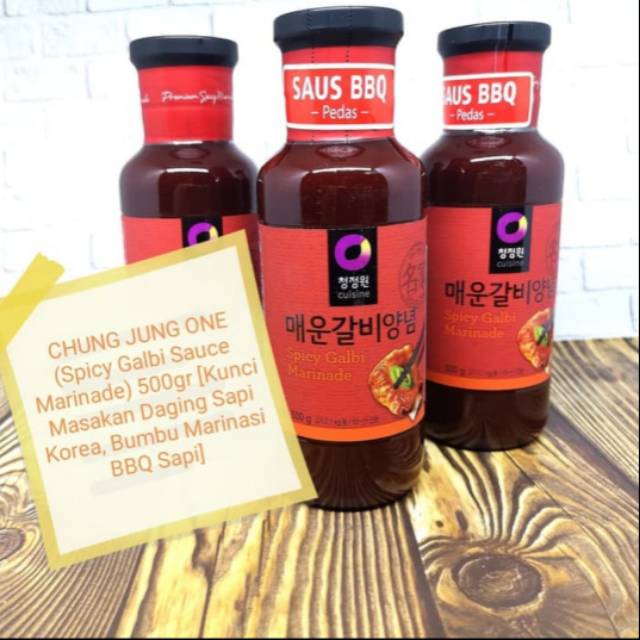

Bulgogi SPICY Marinade Chung Juan One Korean Sauce SAUS Barbeque 500g 407ml
