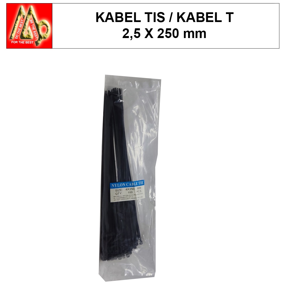 2,5 X 250 mm / Kabel Tis (Kabel T) (Kabel Pengikat)