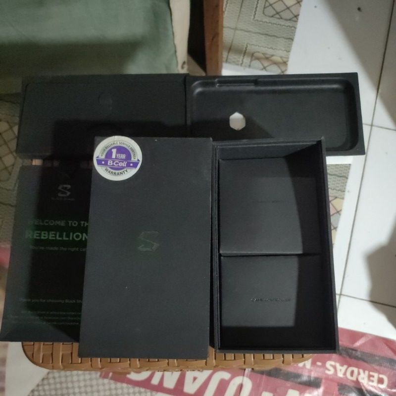 dus box kotak black shark 1 original copotan