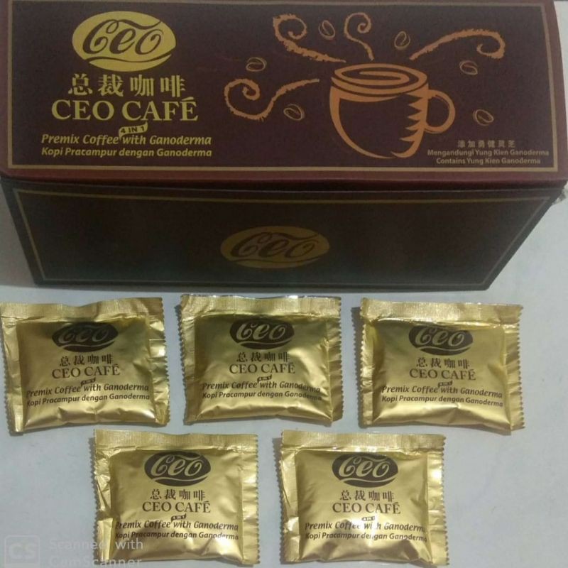 

CEO CAFE kopi CEO dengan ganoderma dan gula