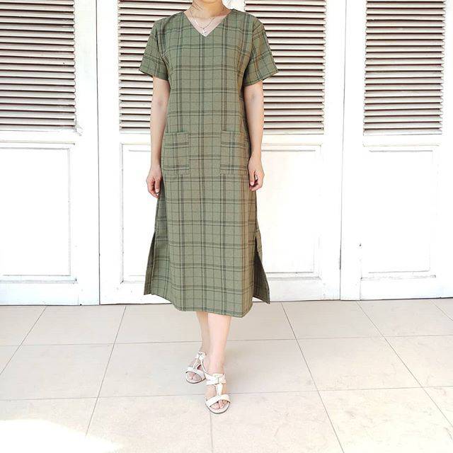 Tartan Dress/Dress panjang motif Tartan