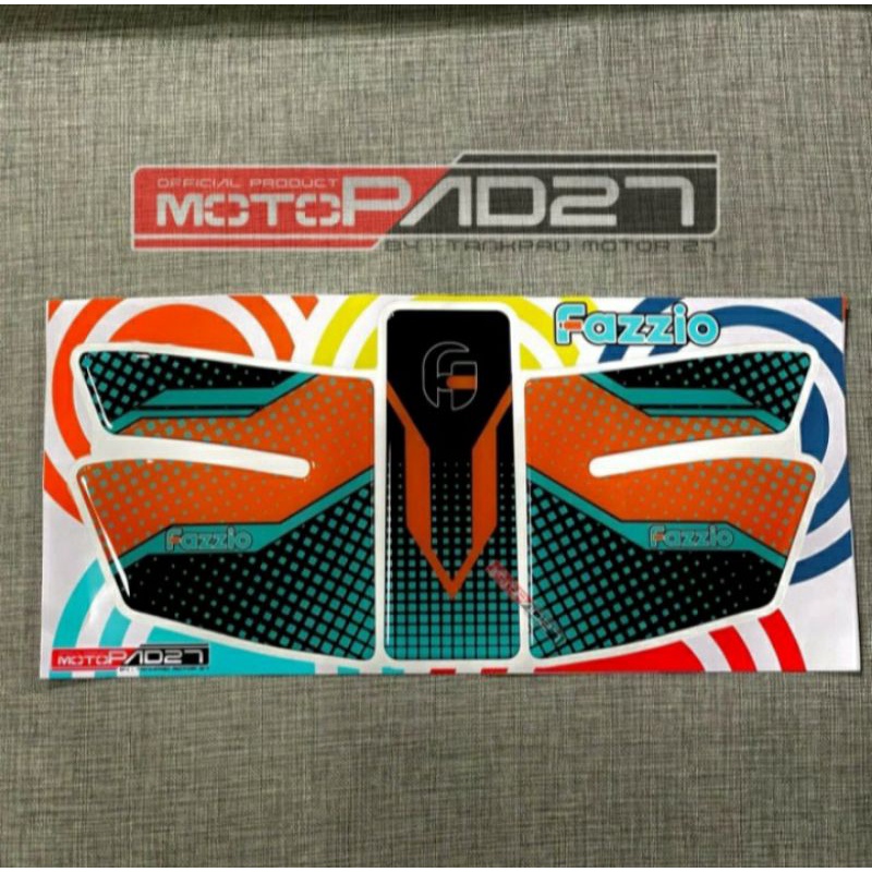 Stiker deckpad tankpad FAZZIO bahan resin original