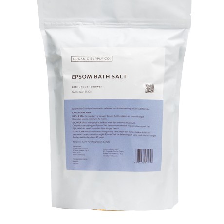 Dimensi- Organic Supply Co - Epsom Bath Salt 1Kg