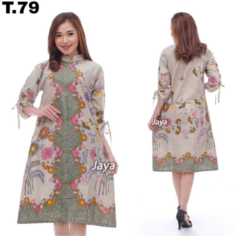 TUNIK BATIK WANITA MOTIF BARU BATIK DIANPUTRI-T encim hijau