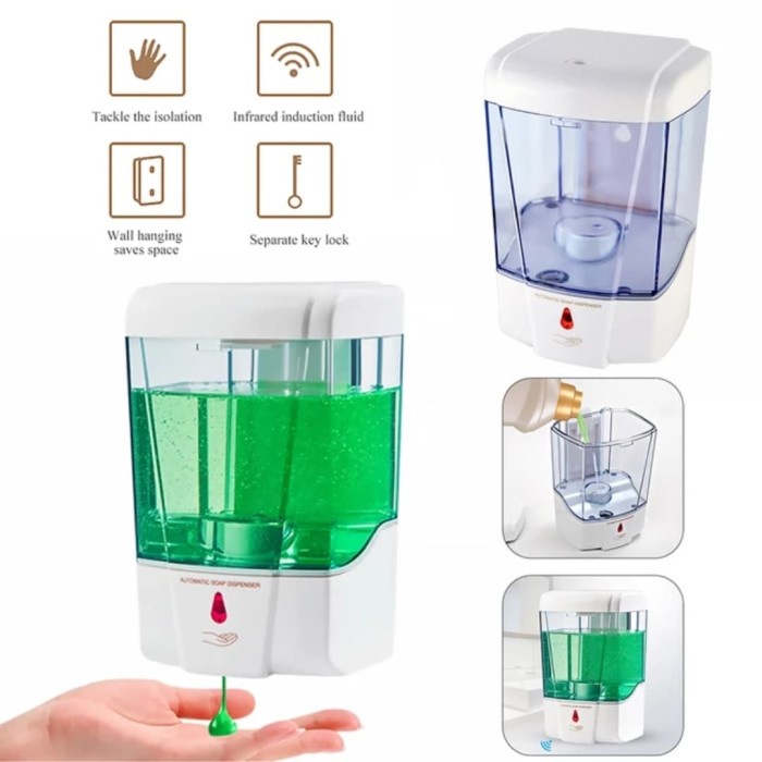 Dispenser Sabun 700ml Otomatis Dispenser Sanitizer Sensor Automatic