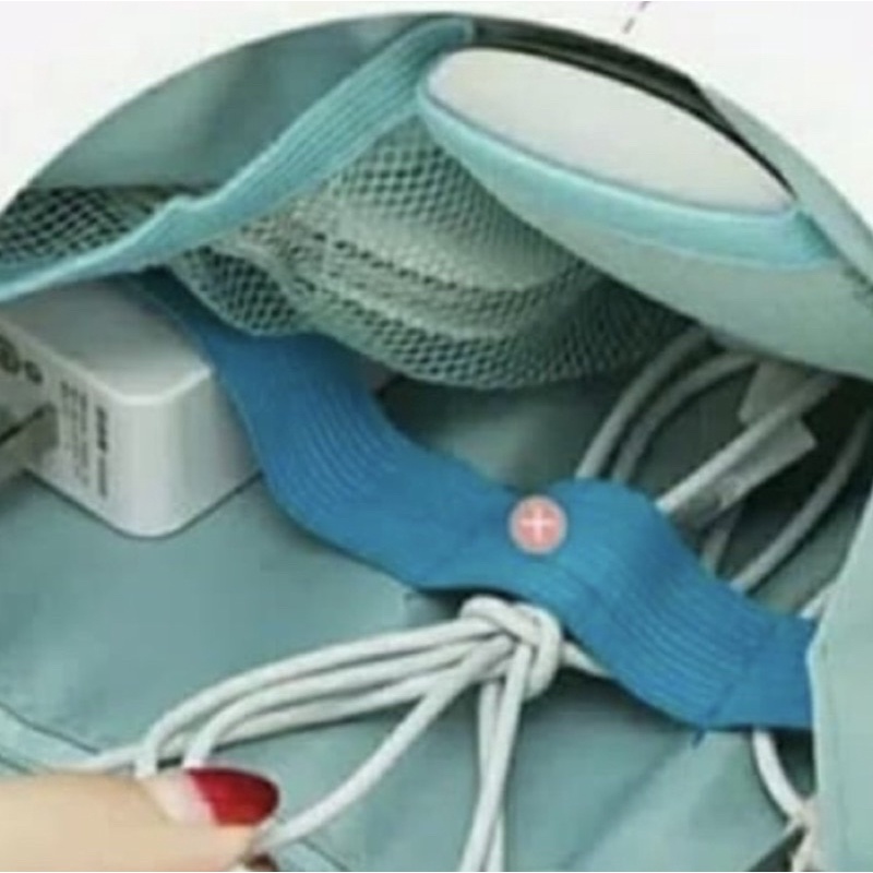 DOMPET HP CHARGER CABLE ADAPTOR GADGET POUCH TRAVEL BAG MULTIFUNGSI