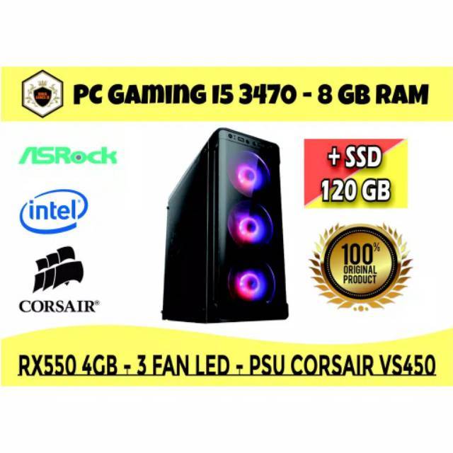 Cpu intel core i5 gaming Ssd120 Gb