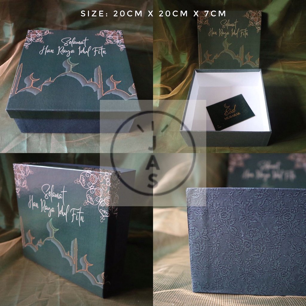 

kotak kue 20x20x7 hard box / hand made / edisi lebaran ramadhan