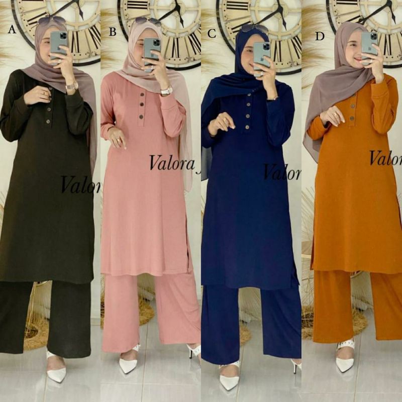 STELAN VALORA 08 BY GAGIL SETELAN TUNIK ORIGINAL SET TUNIK KULOT ORI