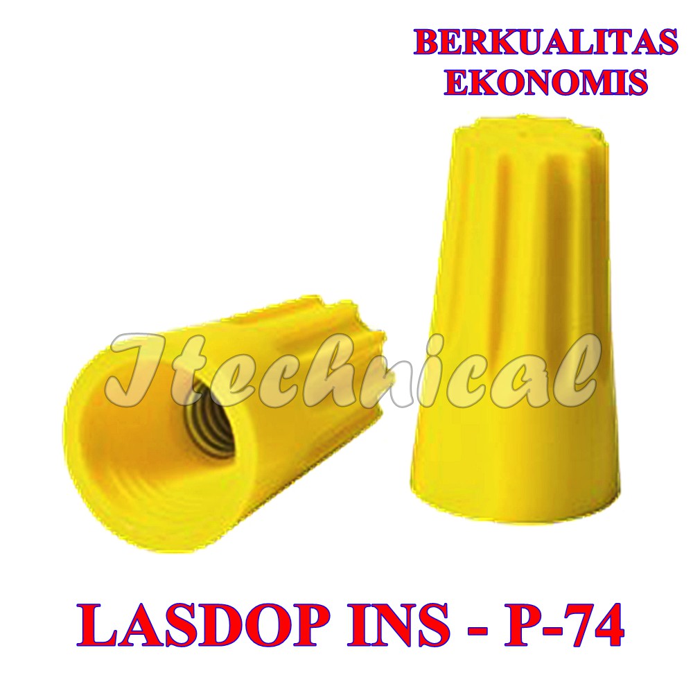 LASDOP 4mm KUNING / SCREW ON WIRE / LASDOP LISTRIK P4 INSCOM