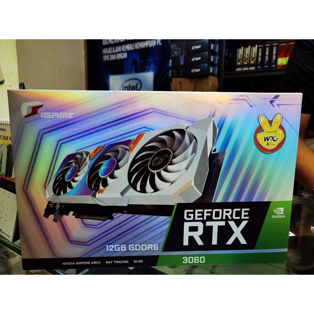 COLORFUL iGame GeForce RTX 3060 Ultra W OC 12G-V GDDR6 White RTX3060