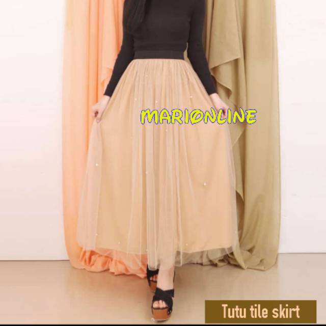 Rok tutu tile tabur mutiara