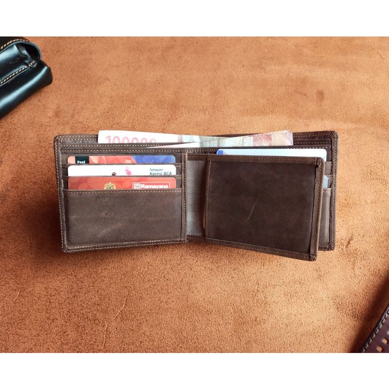 Dompet Pria Wr.Leather Full Kulit Sapi Asli Crazy Horse