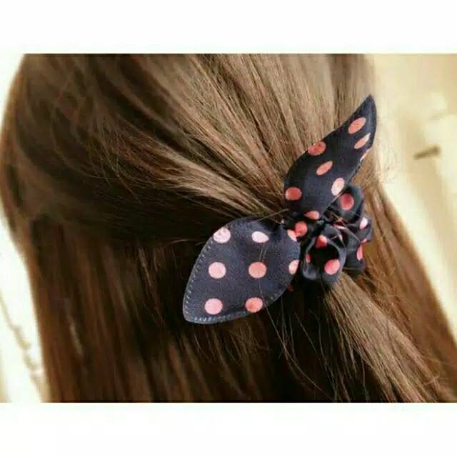 ikat rambut pita cibi medium 12 pcs murah