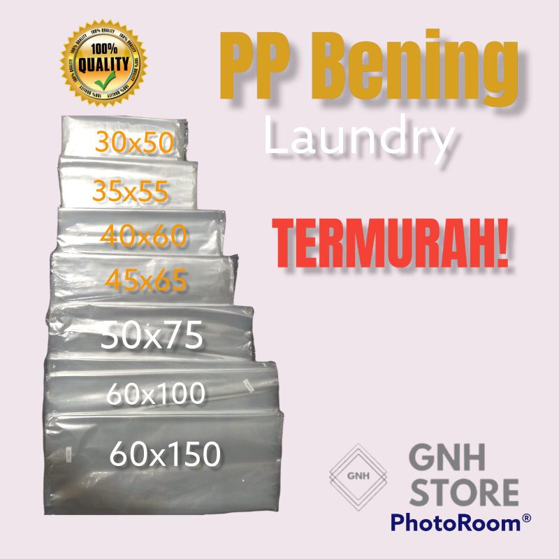 Jual Plastik Laundry Kiloan Pp Bening 1kg Shopee Indonesia 8071