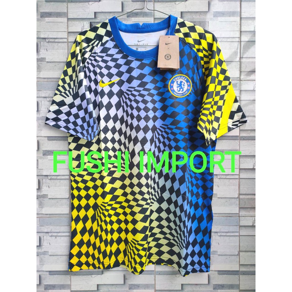 HQ JERSEY BOLA CHELSEAA PRE-MATCH SHIRT 2021-2022 GO HQ IMPORT