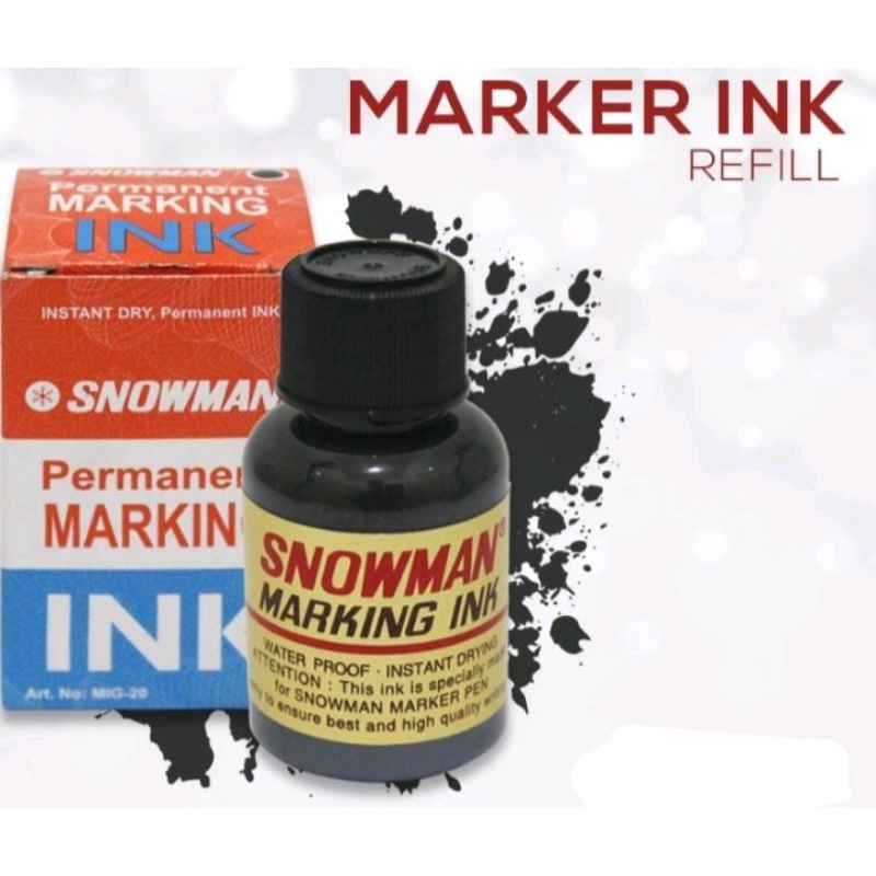 

Tinta Isi Ulang Spidol SNOWMAN warna Hitam