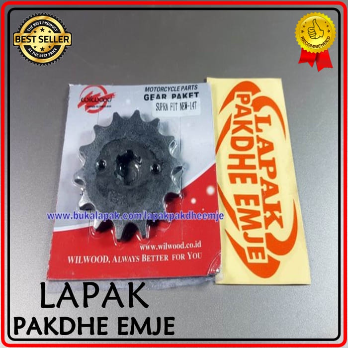 Promo GEAR DEPAN 428 14 GRAND SUPRA X25 FIT 100 HONDA WIN BLADE ABSOLUTE REVO WILLWOOD ORIGINAL LAPA