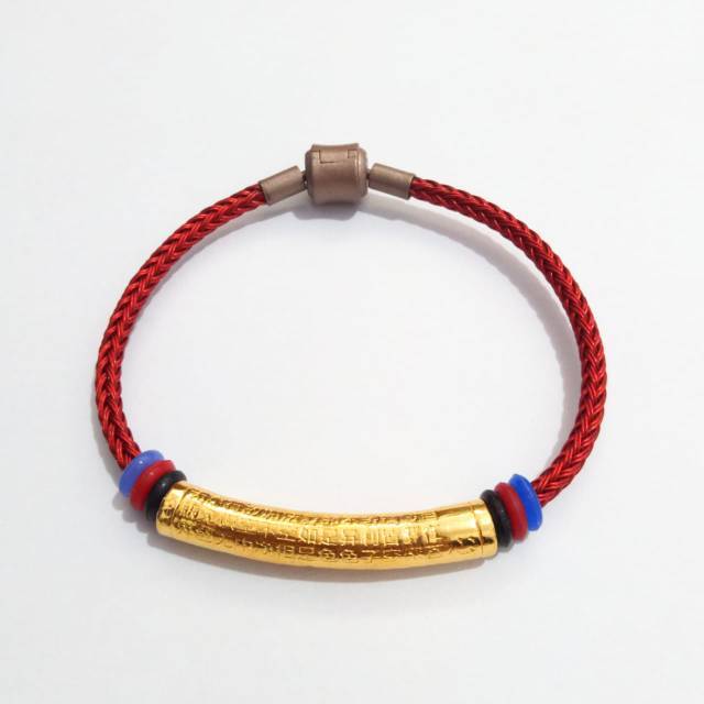 gelang hias emas asli kadar 999,99 bunga