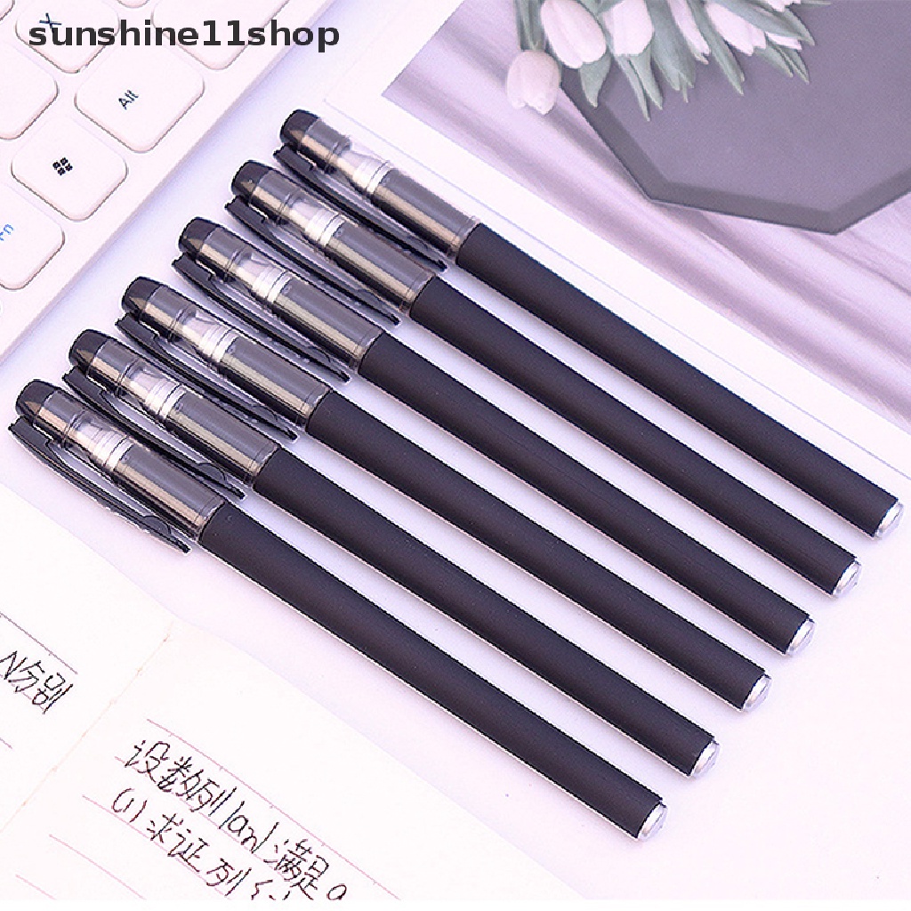 Sho 10pcs Pulpen Tinta Cair 0.5 0.38mm Kualitas Tinggi Untuk Sekolah / Kantor