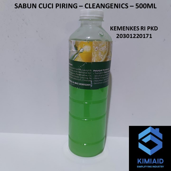 Sabun Cuci Piring 500ml - Dishwashing Liquid Konsentrat 500 ml - CleanGenics