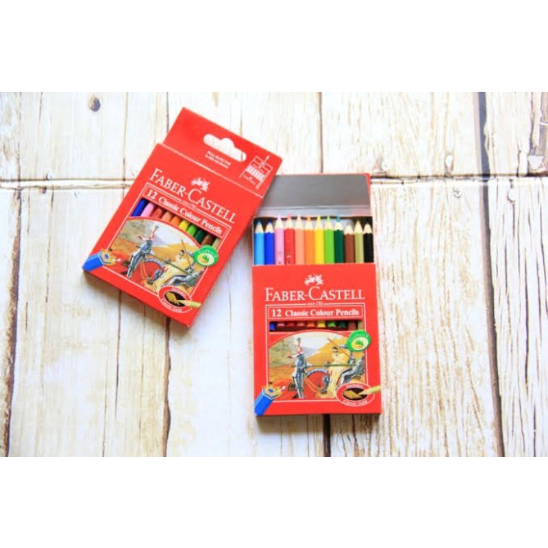 

Pensil Warna Faber castell 12w pendek