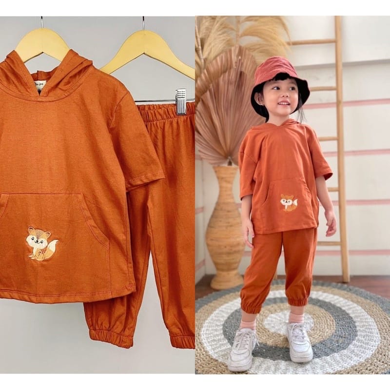 SET RAINBOW JOVANKA - Setelan Anak Perempuan 4-8 Tahun | Setelan Anak Bahan Combed 24
