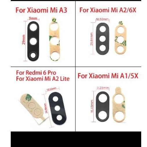 Kaca kamera lensa kaca xiaomi miA1 xiaomi A1 xiaomi 5x mi5x kaca kamera