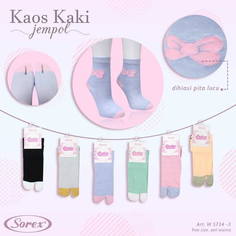 RC KAOS KAKI SOREX WANITA/CEWE/LADIES SOCKS