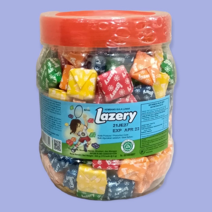 

Lazery Foldwrap Permen [525 g/ 175 Pcs]